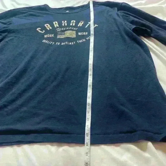 Carhartt Navy Blue Long Sleeve TShirt Men’s size XL - Picture 9 of 10